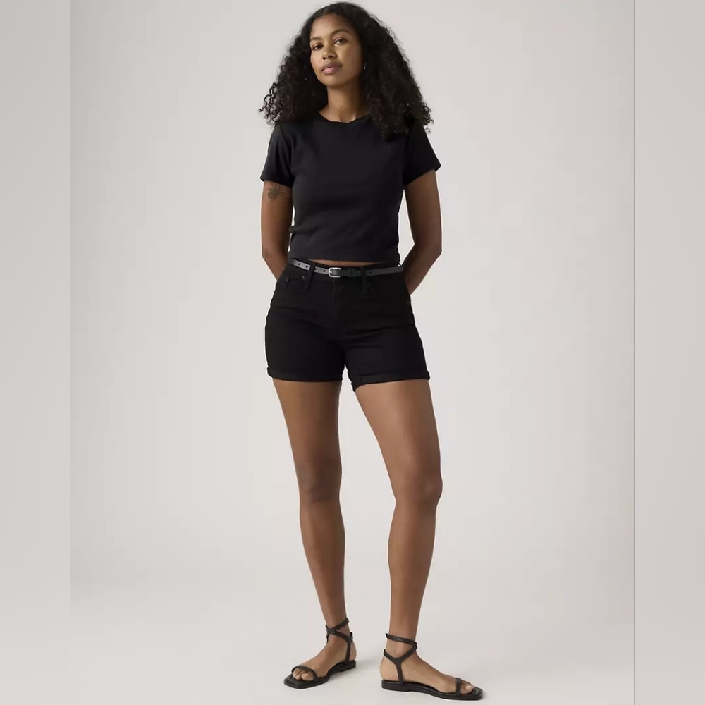 Signature by Levi Strauss Black Jean Shorts